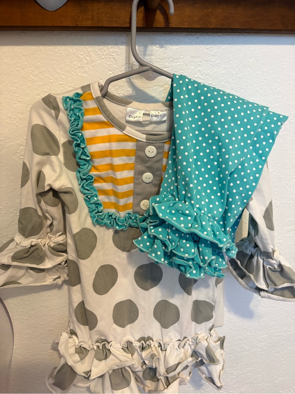 Daisy Girls' Yellow and White Striped Sleepshirt by Daisy